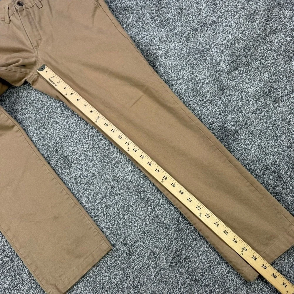 Taylor Stitch Slim Fit Chino Pants Mens 31 Khaki Tan Cotton Handmade in Spain